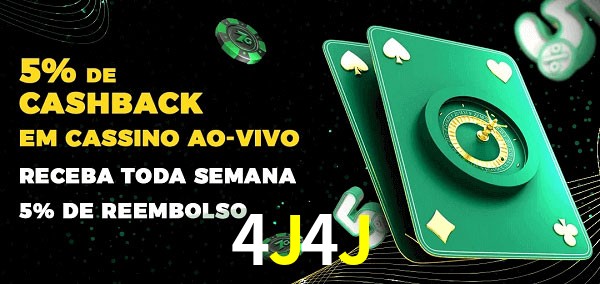 Promoções do cassino ao Vivo 4J4J